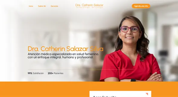 Dra. Catherin Salazar Silva website cover