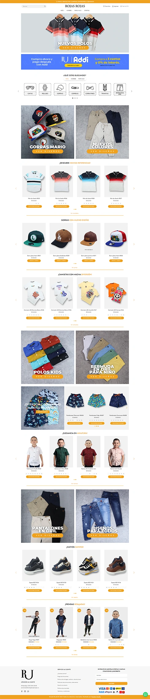 Rojas Rojas website full-page screenshot